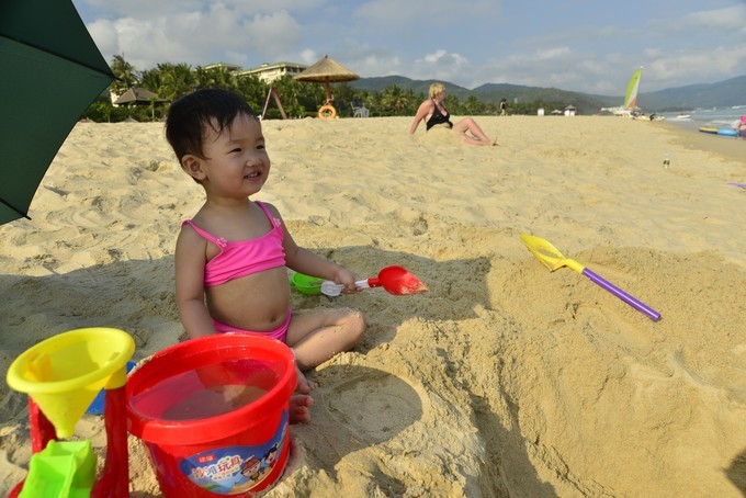 碧海蓝天椰风海韵旅行,碧海蓝天三亚亲子游攻略