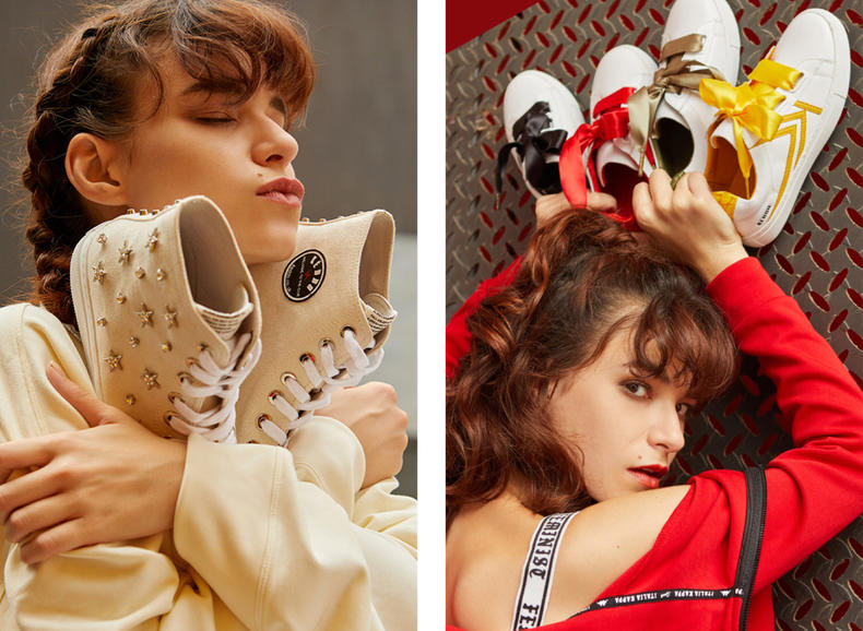 鞋子上的布蝴蝶结怎么绑,帆布鞋绑三个蝴蝶结