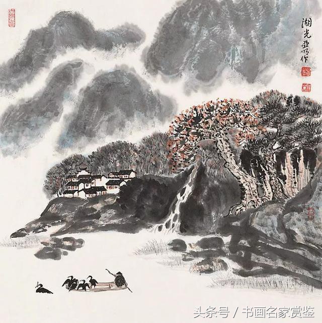 中国画名家亚明,当代金陵画派画家
