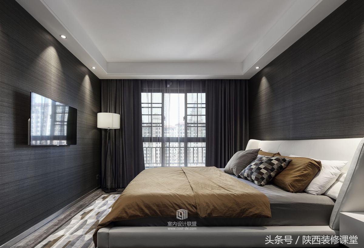 装修风格黑白灰两室两厅,黑白灰现代高级装修全屋搭配