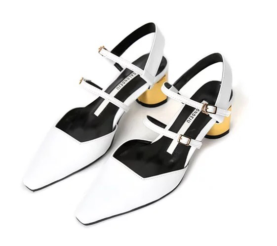 小众气质凉鞋法式一字扣,小众设计师凉鞋女款厚底