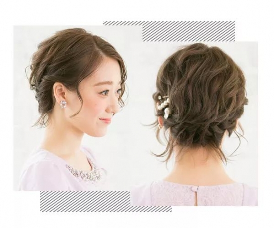 短发盘发简单好看教学视频,短发女生扎短发三股辫教程