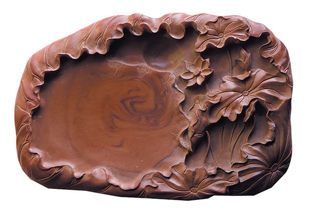 自然形精致砚台,圆形精品砚台