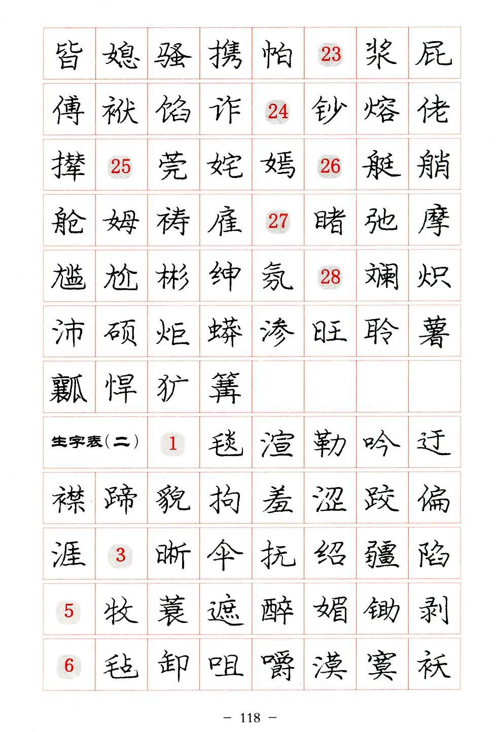 庞中华硬笔楷书系列字帖,庞中华硬笔楷书入门字帖