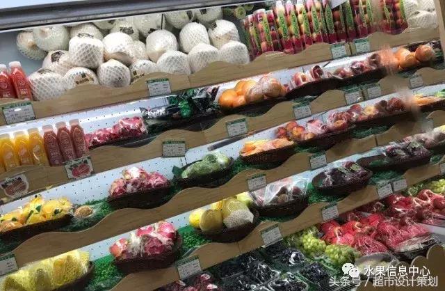 水果店水果陈列摆放销售技巧,20方长方形水果店铺陈列设计