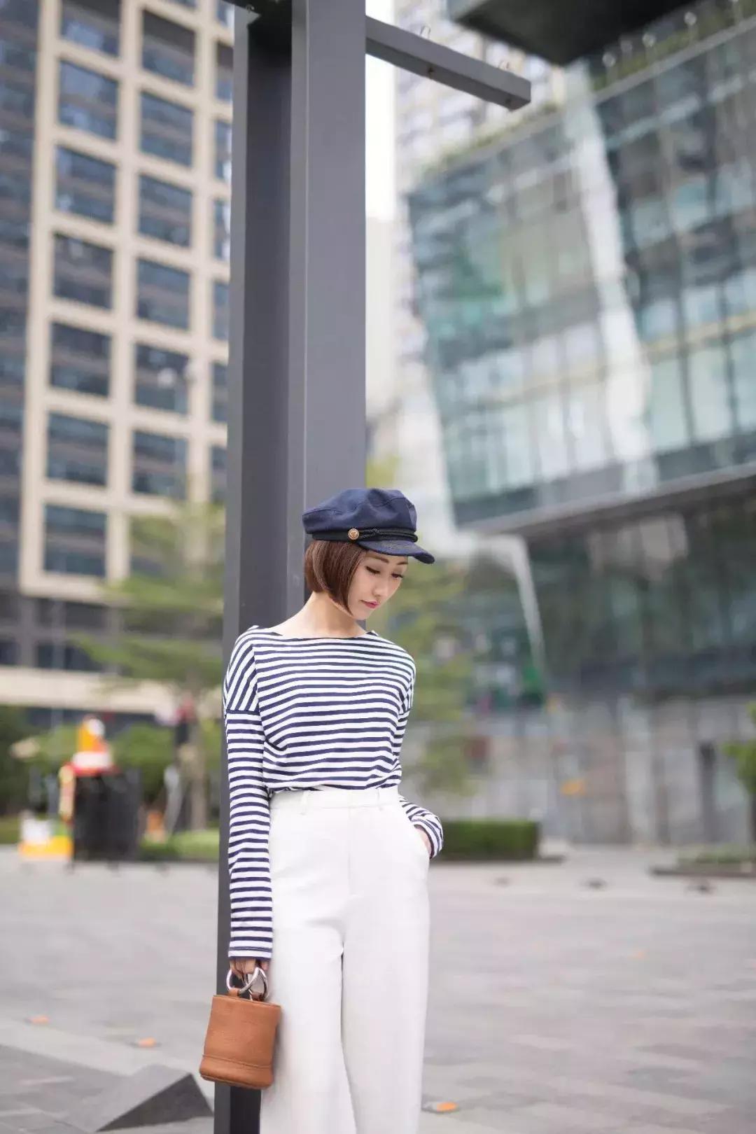 显瘦阔腿裤百搭秋季,最好穿的白色显瘦阔腿裤