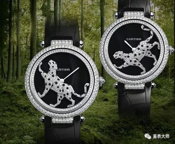 卡地亚36mm女表皮带蓝气球带日历,卡地亚蓝气球镶钻女表33mm皮表带