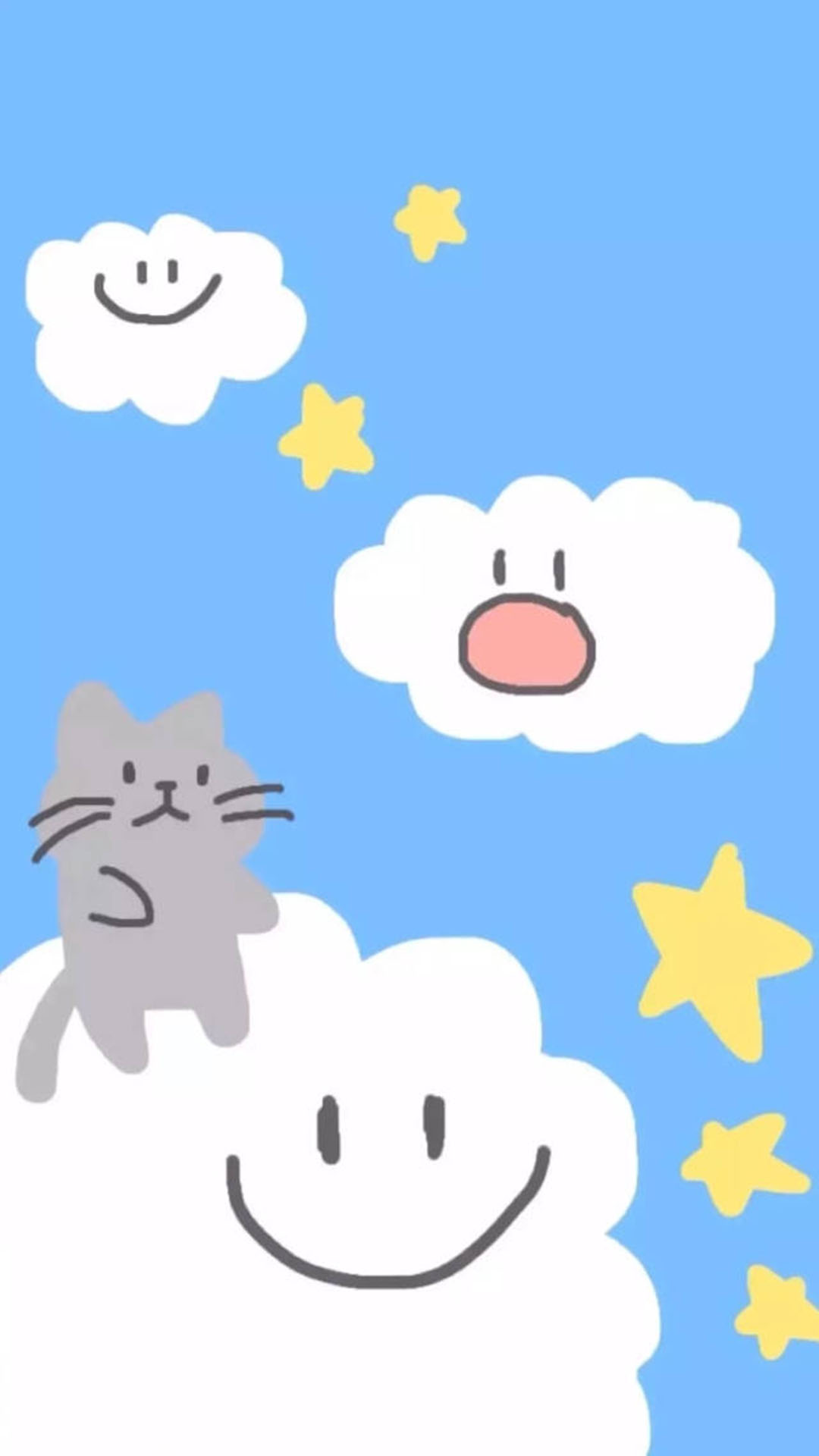 卡通治愈插画手机壁纸,手机壁纸卡通插画