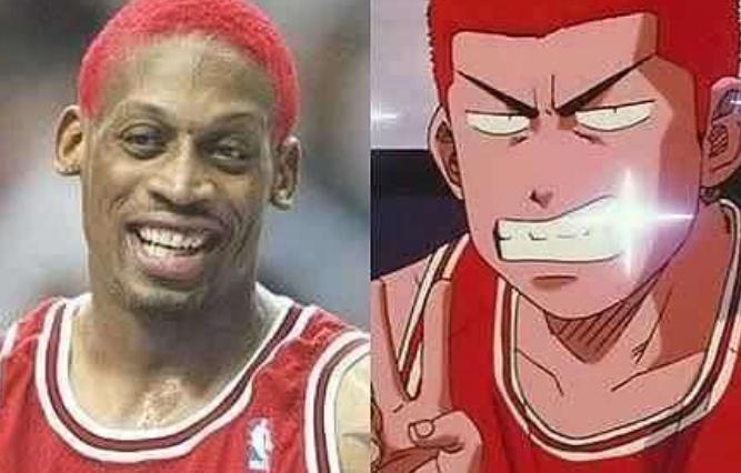 樱木花道罗德曼形象对比,罗德曼是樱木花道原型吗