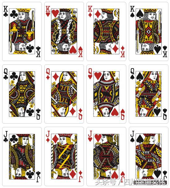 扑克牌里的jqk人物是谁,扑克牌king代表的人物