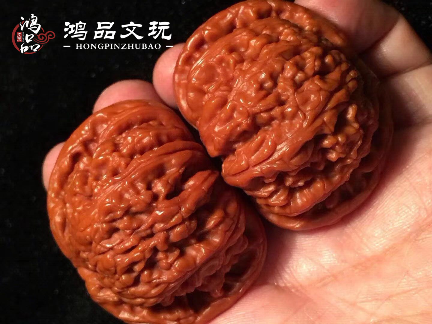 文玩核桃盘玩方法大全,文玩核桃哪个品种盘出来红色漂亮