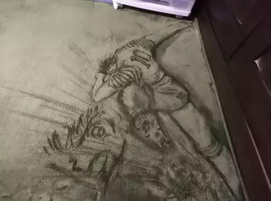 地毯也能作画？这位国外大神将经典动漫角色，都绘于地毯上了！