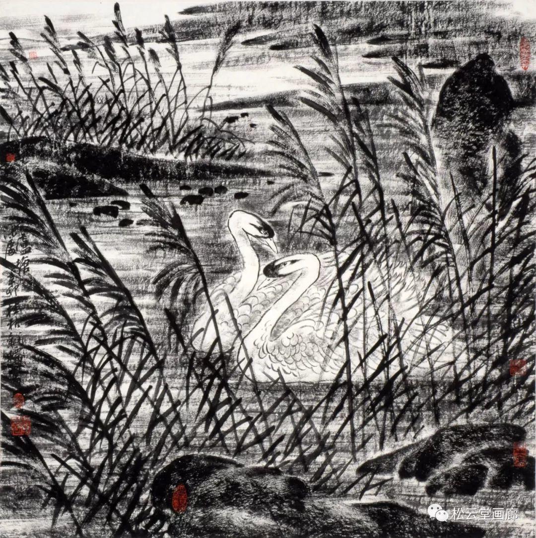 中国画中的山水花鸟画,国画花鸟画山水画欣赏