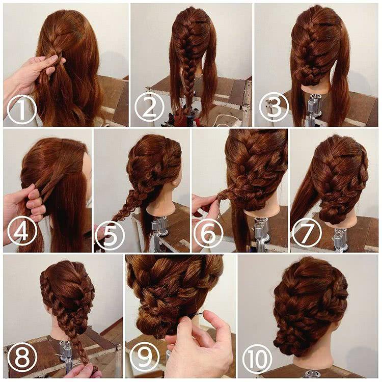 女生必学的几款编发方法,5款简单好看又减龄的编发教程