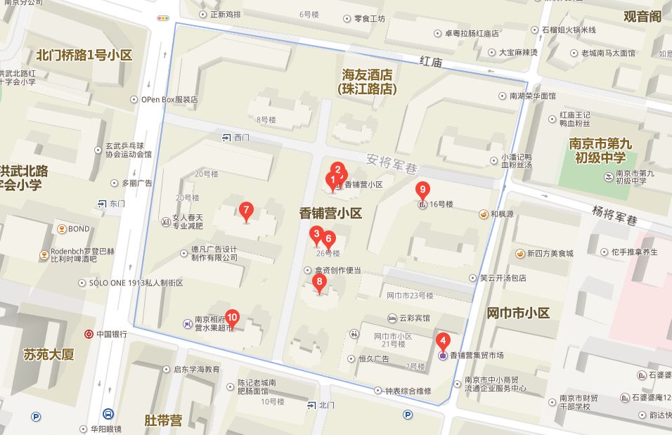 香铺营，一个与德基一街之隔的地方