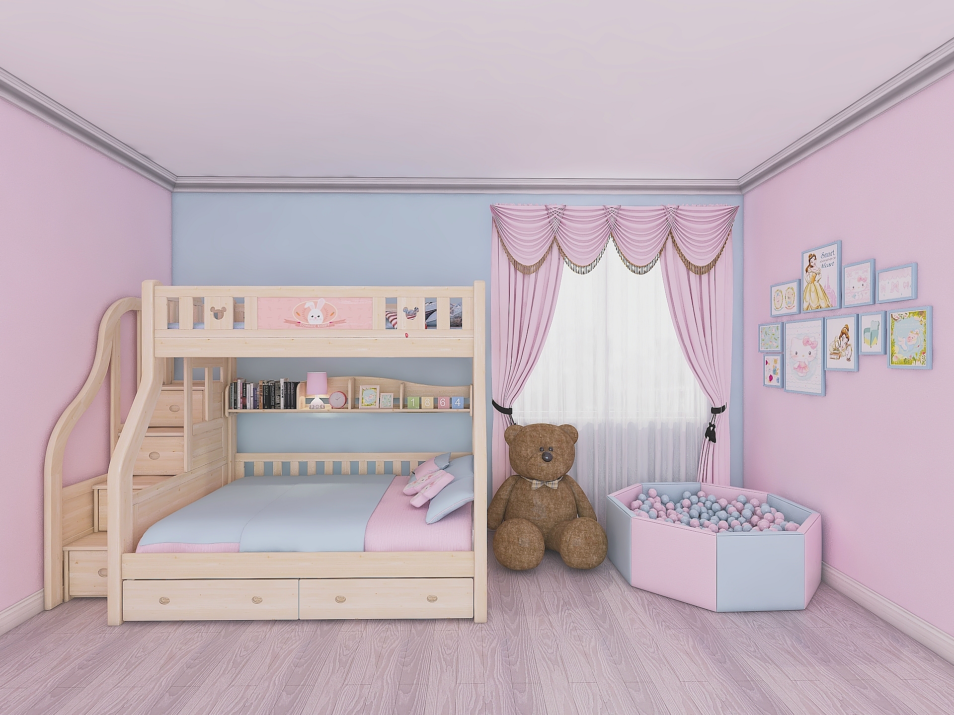 酷漫居高低床安装,酷漫屋实体店