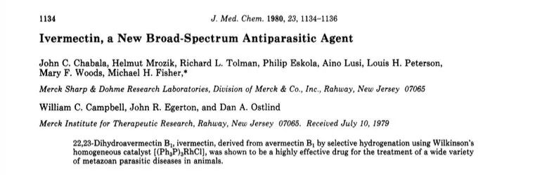 阿维菌素的真相,诺贝尔奖的发现