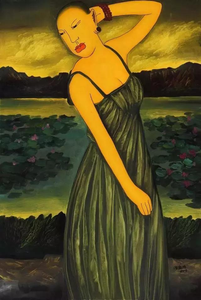 油画大师笔下100位优雅女性,光头系列油画