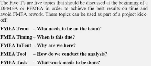 fmea分析的基本思路,fmea第五版分析表格