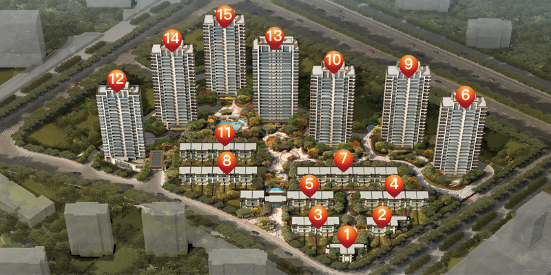 合景天銮杭州排屋,合景天銮与柳岸晓风排屋