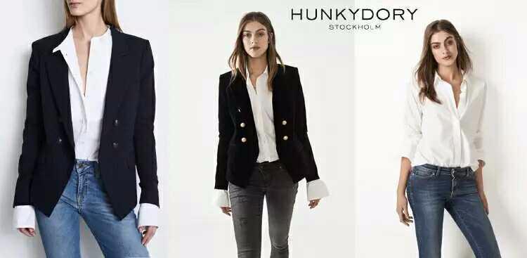 蓝色职场职业套装,秋季职场职业套装