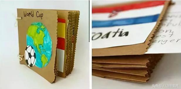 幼儿园足球世界杯手工作品,简单的足球手工