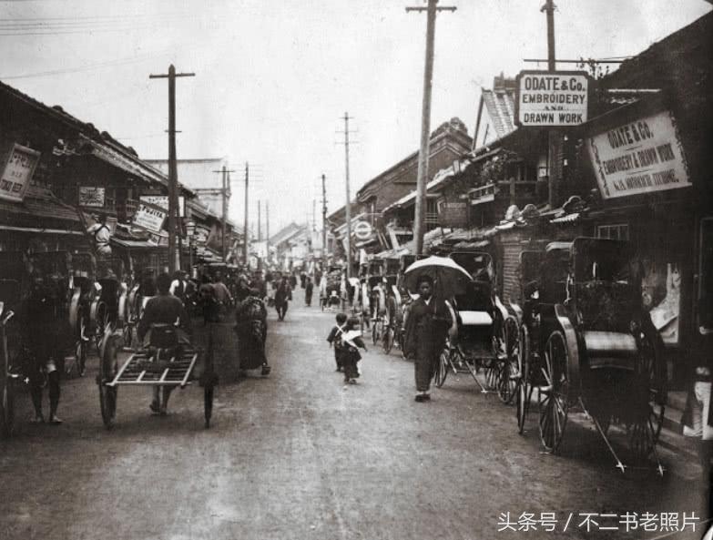 百年前的日本,日本最大的横滨市