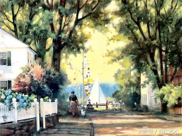 法国画家皮尔斯人物油画作品,保罗兰德水彩作品