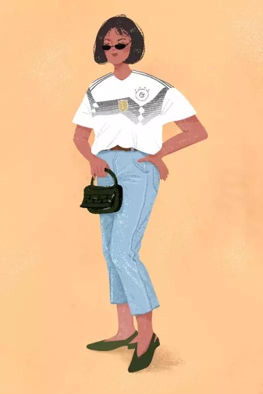 看球怎么穿好看,看球穿搭足球女生