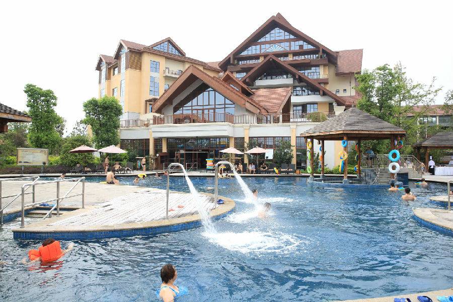 达州海明湖温泉,达州温泉景区