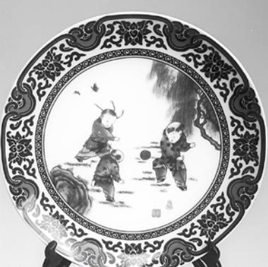 陶瓷图画小人,景德镇陶瓷绘画人物肖像