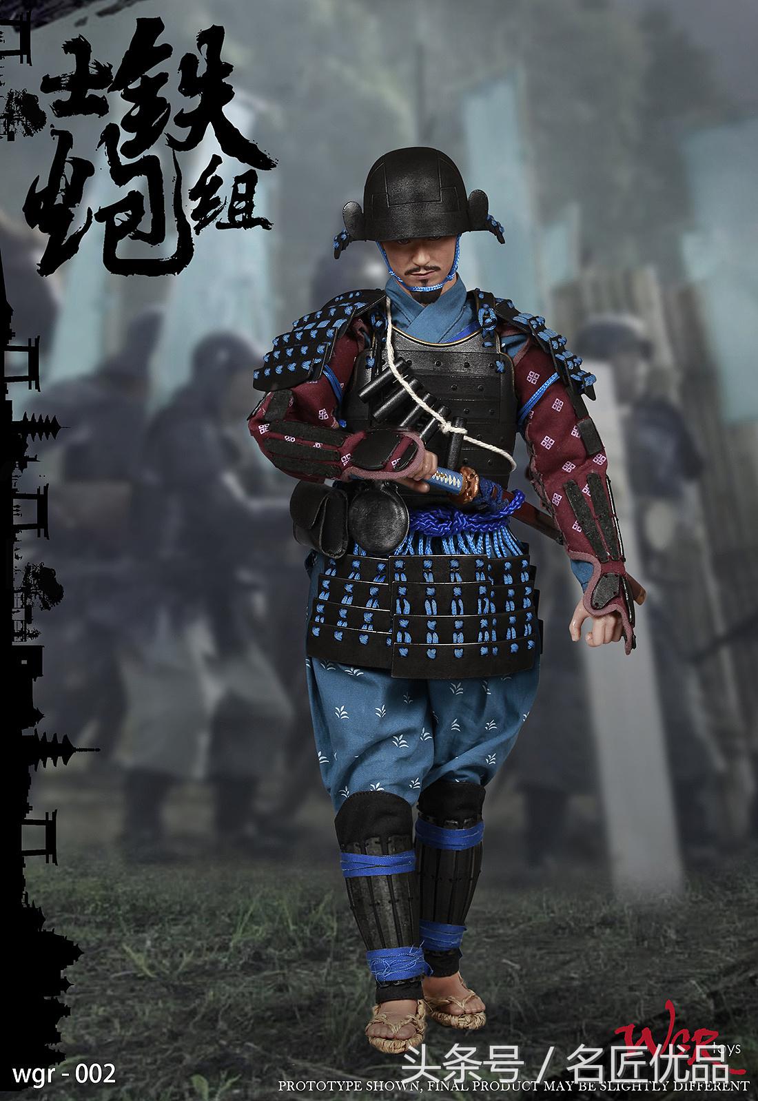 日本战国火绳兵手办,钢铁武士手办shf万代