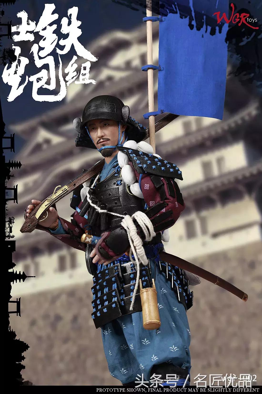 日本战国火绳兵手办,钢铁武士手办shf万代