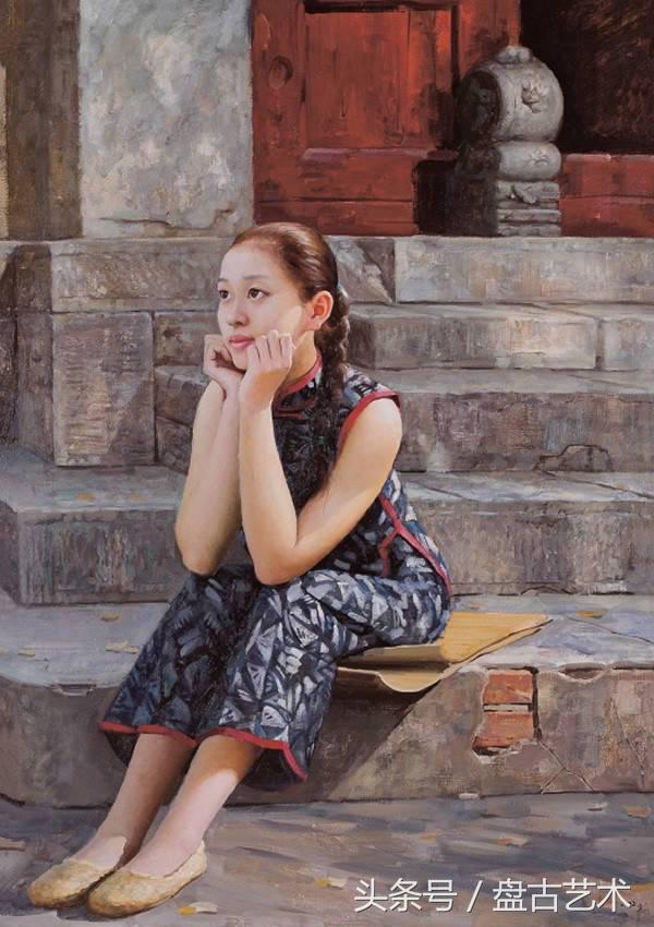 《爱情誓言的守望者》油画太美了（盘古文化艺术油画装饰画定制）