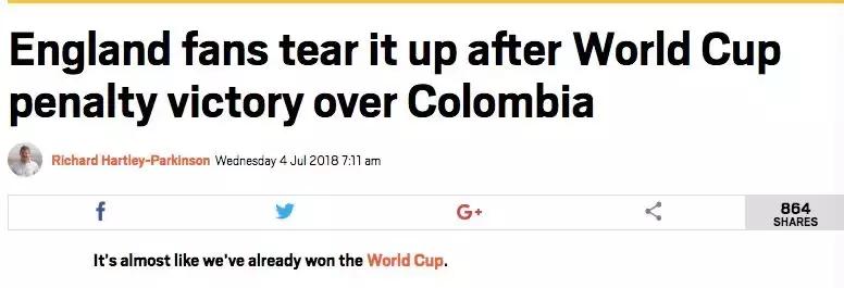 大街一个人都没有，赢球后……世界杯中的英国，有点诡异啊……