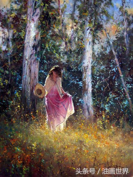 尼卡人物油画欣赏,robertoferri油画风景作品欣赏