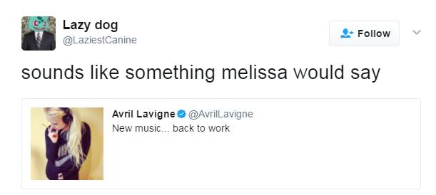 艾薇儿复出新歌,艾薇儿替身梅丽莎现状