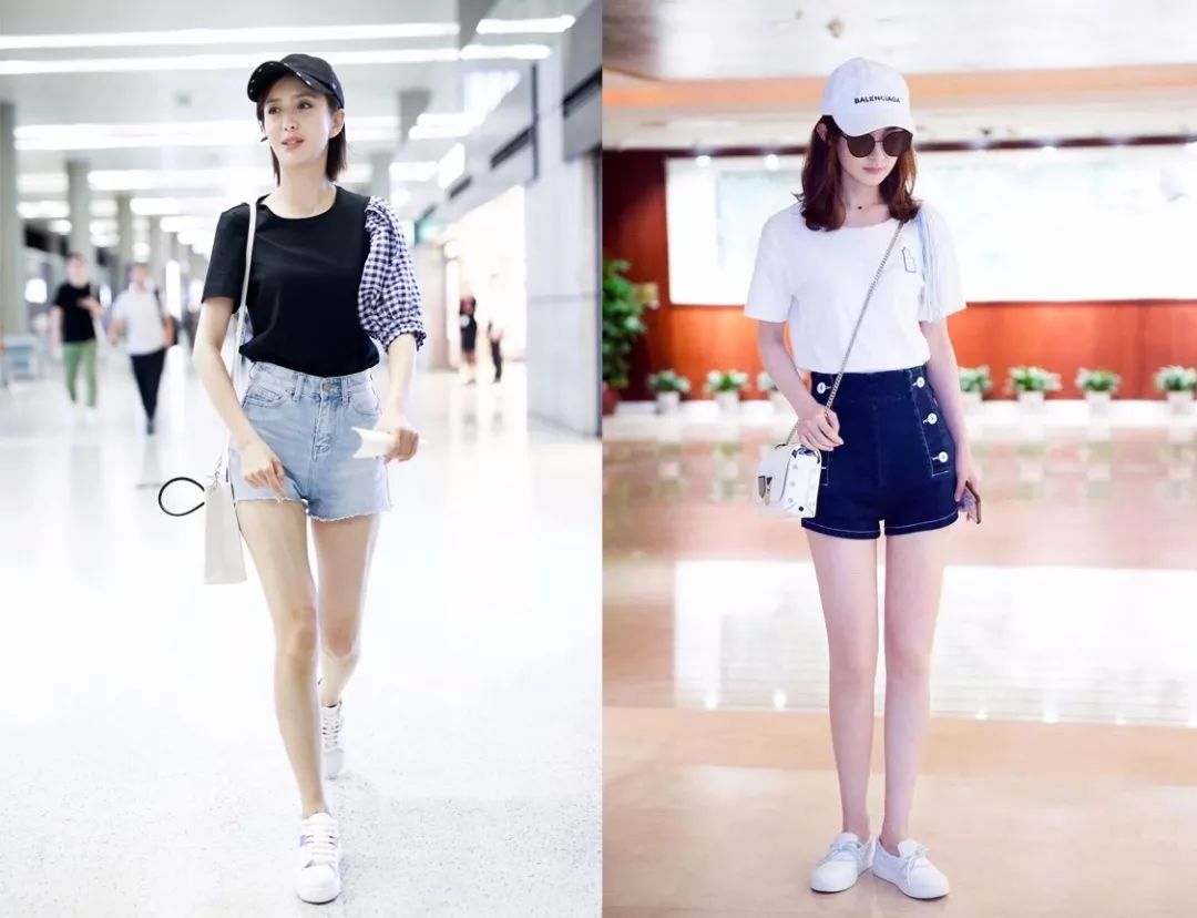 宽松牛仔短裤怎么穿才不显腿短,最适合自己的牛仔短裤