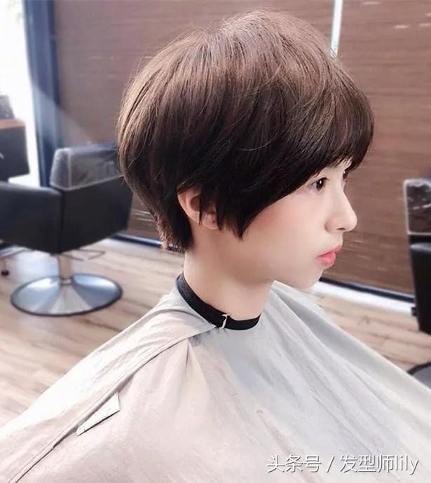 五款短发烫型,超酷圆脸烫的短发