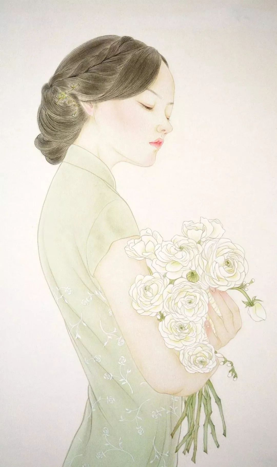 太美了！轻柔曼透，香艳的极致诱惑，国画欣赏