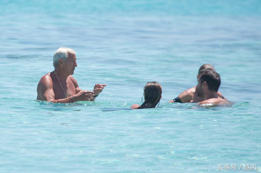 里皮的日光浴,里皮马尔代夫合影