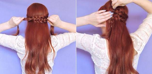 毛绒抓夹扎发教程,儿童简单扎发教程