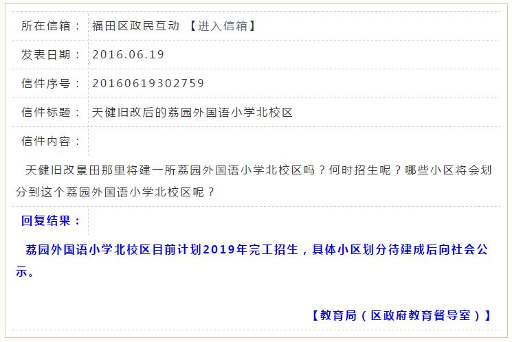 深圳福田荔园外国语深南校区楼盘,深圳市福田实验学校楼盘