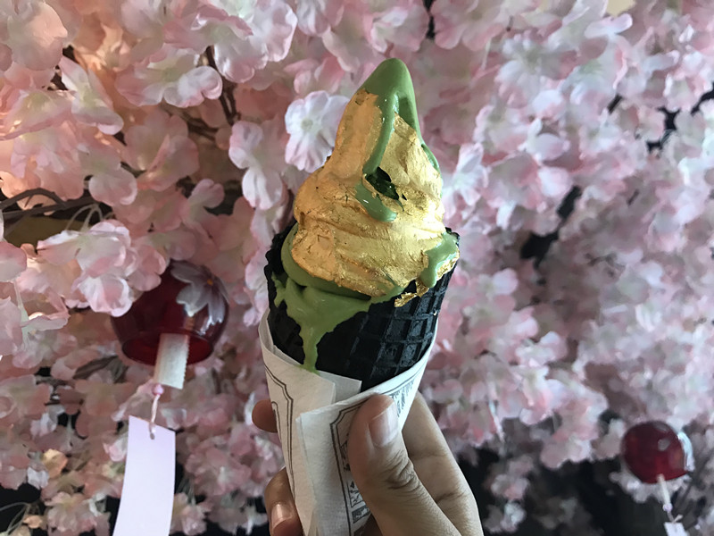 北海道金箔冰淇淋,网红金箔冰激凌