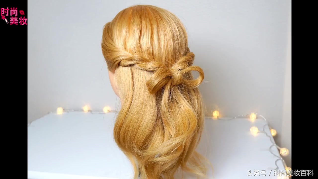 蝴蝶结头饰怎么扎头发可爱,发型带有蝴蝶结好看可爱俏皮简单
