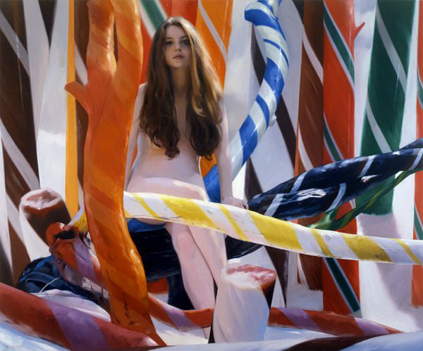 美国艺术家美女,美国画家genebrown绘画作品欣赏