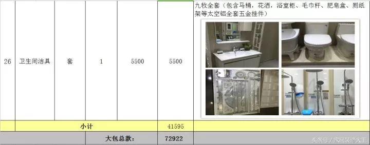 全网最全的装修预算连水电明细,家里装修水电安装预算表