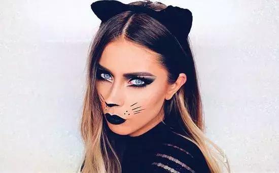 猫咪妆简易画法,可爱猫咪妆简单