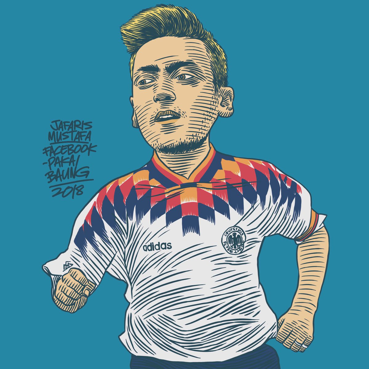 手绘球星衣服,足球运动员手绘图片