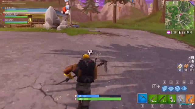 堡垒之夜试玩视频,堡垒之夜玩家玩绝地求生